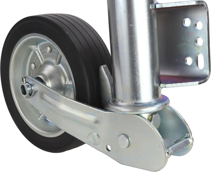 Automatik Stützrad Schwerlast mit Rangiergriff 500kg extra lang PKW Anhänger Trailer Rad 225x65mm