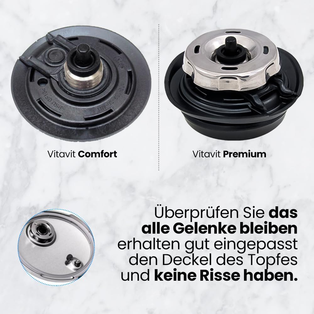 Anakel Home Set Ventildichtungen 4009209307633 kompatibel mit Fissler Vitavit Comfort und Premium Tö