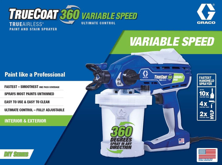 Graco Magnum by Graco 26D527 TrueCoat 360 Variable Speed, tragbares Airless-Farbspritzgerät mit Kabe