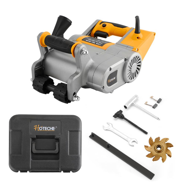 Hoteche 1100W Grabenfräse | Kupferdrahtmotor, Anti - Selbstrast - Schalter, 2200RPM, Mit 35mm Diaman