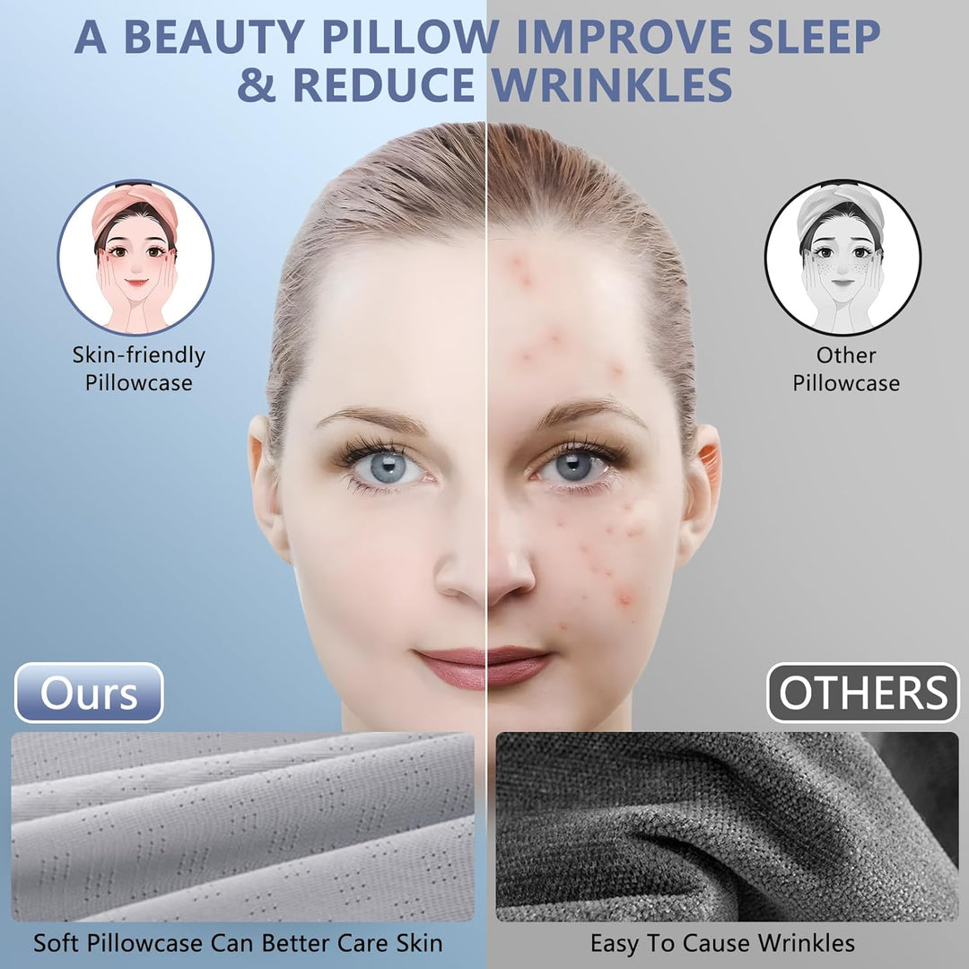 A-Pce Nackenstützkissen aus Memory Foam – 2-in-1 Höhenwahl (12/14 cm), Ergonomisches Kissen für Seit