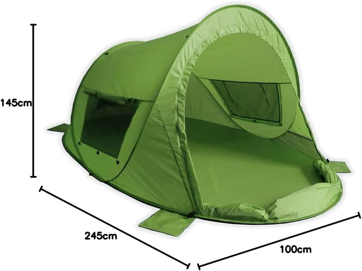 outdoorer Strandmuschel Zack Premium Family, Pop Up Strandmuschel verschliessbar, zertifizierter UV