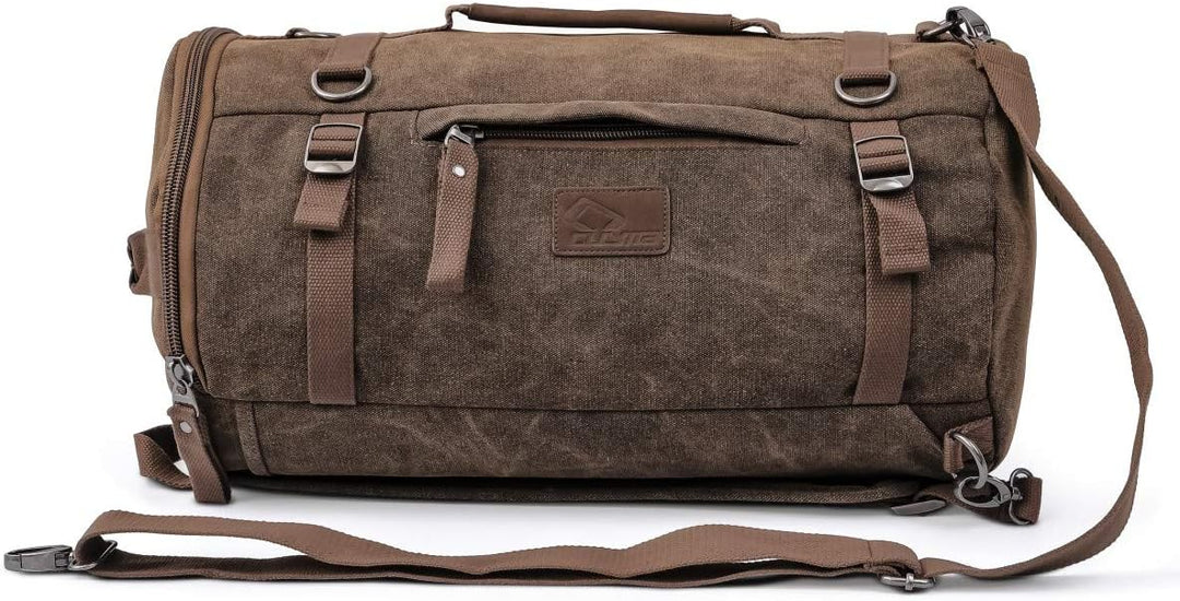 Hecktasche Kompatibel für Vespa GT 125/200 Vintage 25L Canvas Rucksack braun