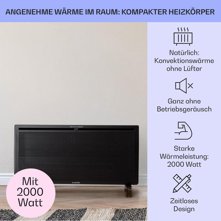 Klarstein Elektroheizung, Konvektor & Infrarotheizung Freistehend, Elektroheizung Energiesparend, Er