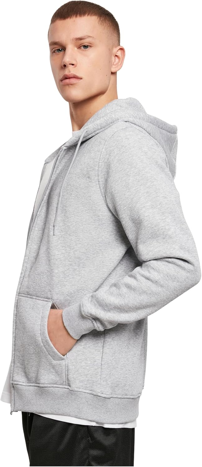 Build your Brand Herren Heavy Zip Hoody, Herren Kapuzenpullover aus Baumwolle und Polyester in viele
