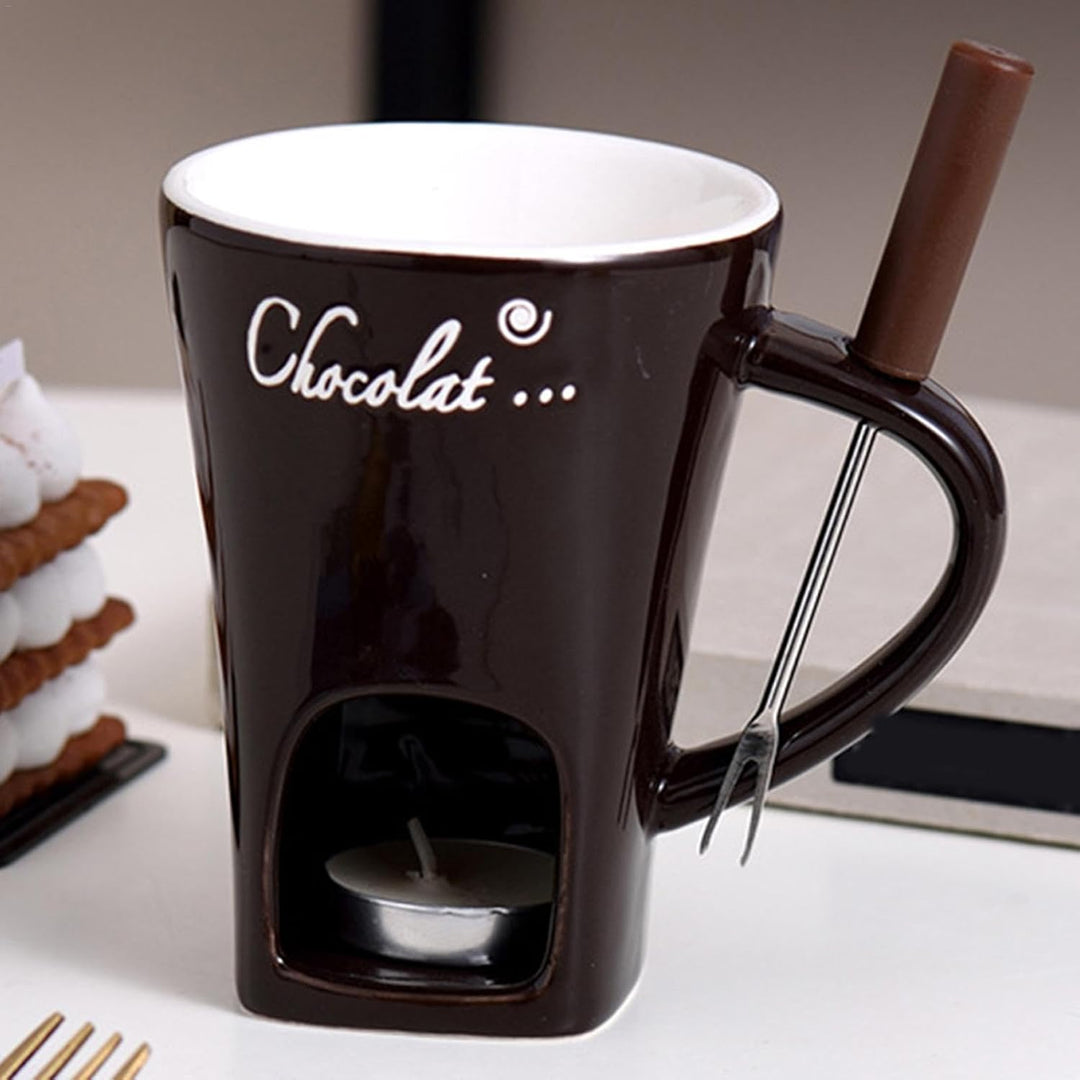 Generisch Schokoladen-Fondue-Becher | Schokoladenfondue-Set Kaffeetasse | Käse-Hot-Pot-Keramik-Schme