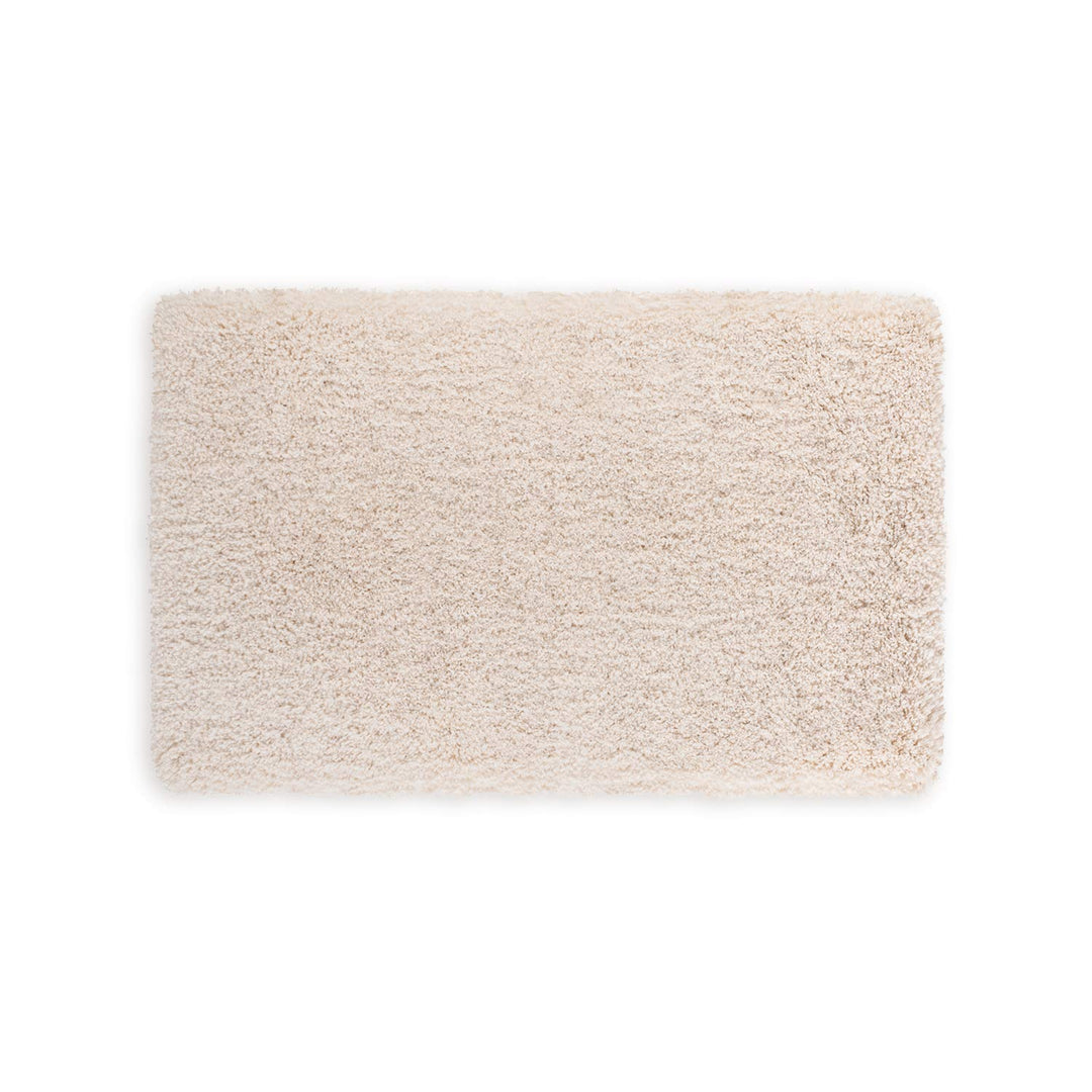 WohnDirect Premium Hochflor Badezimmerteppich Creme • Rutschfester & Extra Flauschiger Badvorleger •