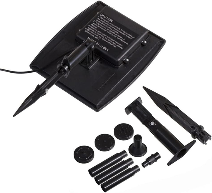 Decdeal Bürstenlose Solar Teichpumpe Solar-Brunnen Wasserpumpe mit Solarpanel 9V 2.5W 200L / H Typ 4