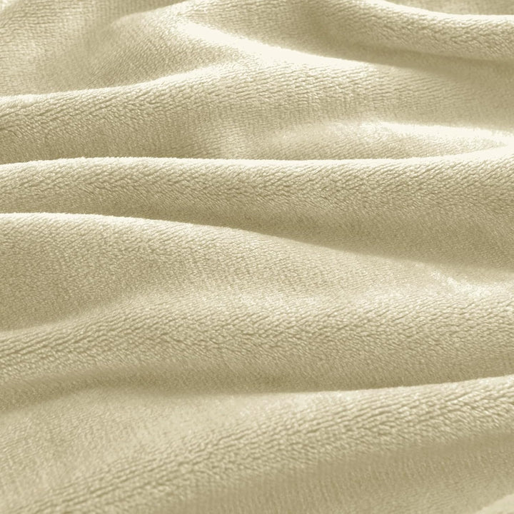 WAVVE Kuscheldecke Beige Flauschig Fleecedecke - Sofadecke 230x270 cm Wohndecke Couchdecke, Beige De
