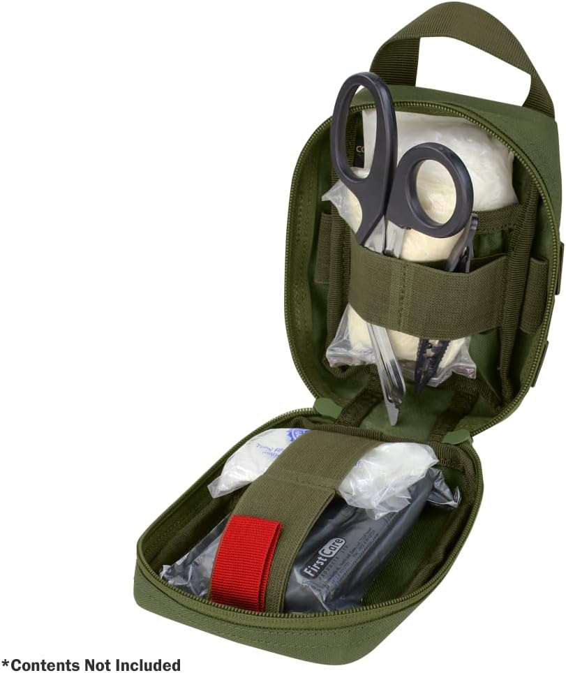 Condor Outdoor Rip-Away EMT LITE Medische Pouch Red (191031-010) rot 7" H x 5" W x 2.5" D, rot 7" H