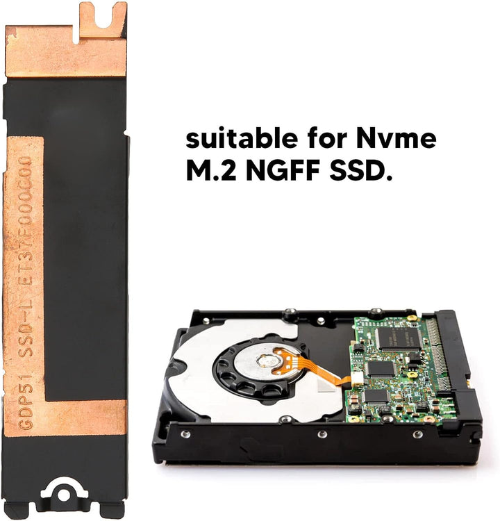 Dioche XPS 15 9510 SSD-Kühlkörper Linker Kühlkörper XPS 9520 Aluminiumlegierung SSD-Kühlkörperabdeck