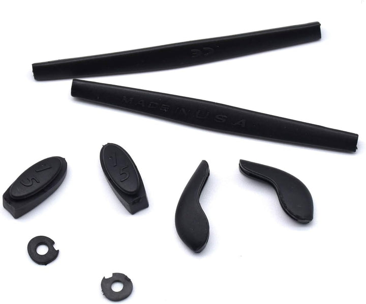 HKUCO Replacement Silicone Leg Set For Oakley Juliet Ear socks Rubber Kit Red/Blue/Black/Yellow, Red