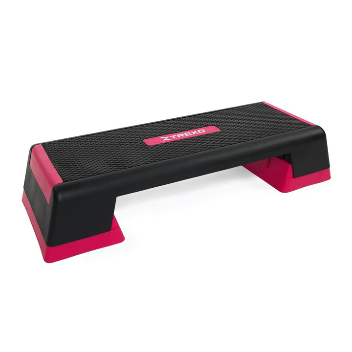XTREXO Aerobic Step 98 x 38 cm Für Cardio- und Fitnesstraining Höhenverstellbar 15-20-25 cm Langlebi