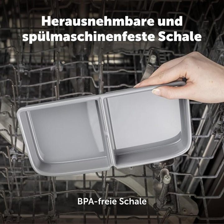 PetSafe Futterautomat für 2 Mahlzeiten, Integrierte Schaltuhren, BPA-freier Futternapf, Für Trockenf