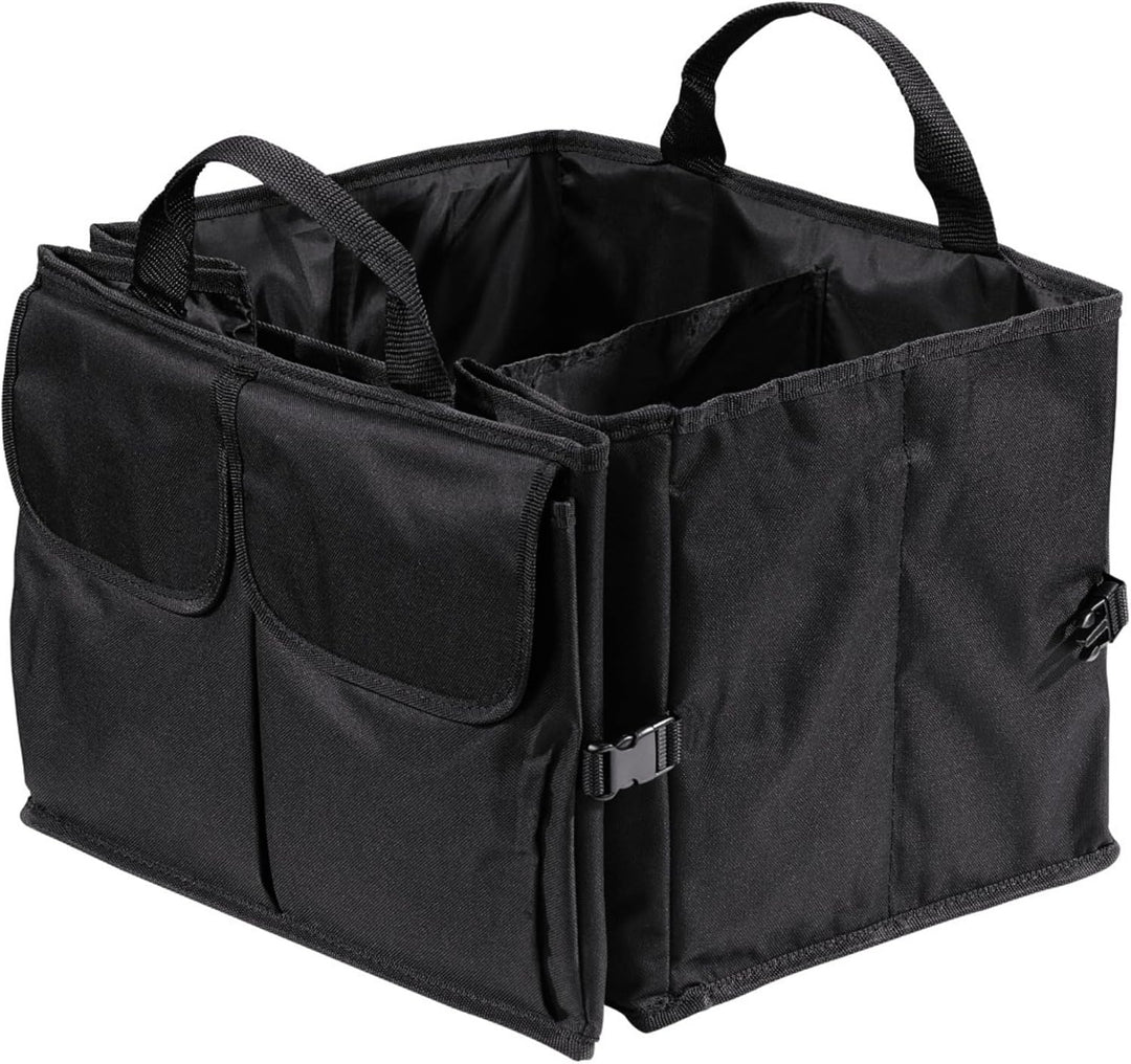 Hama Kofferraumtasche gross (Faltbare Autotasche, Kofferraum-Organizer mit Klettbefestigung inkl. Kl