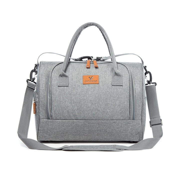 Cangaroo Wickeltasche Jossie Wickelunterlage, Reissverschluss, Gurt verstellbar, Farbe:grau, grau