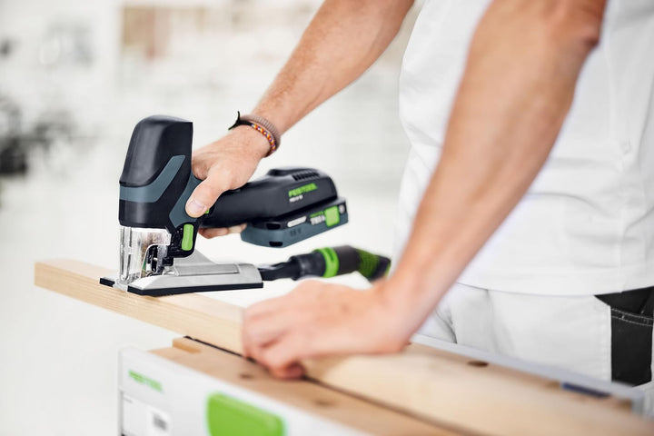 Festool PSC-E 18 EB-Basic Akku-Stichsäge 18 V, 23 mm Hub, kompakt & leicht für präzise Schnitte, erg