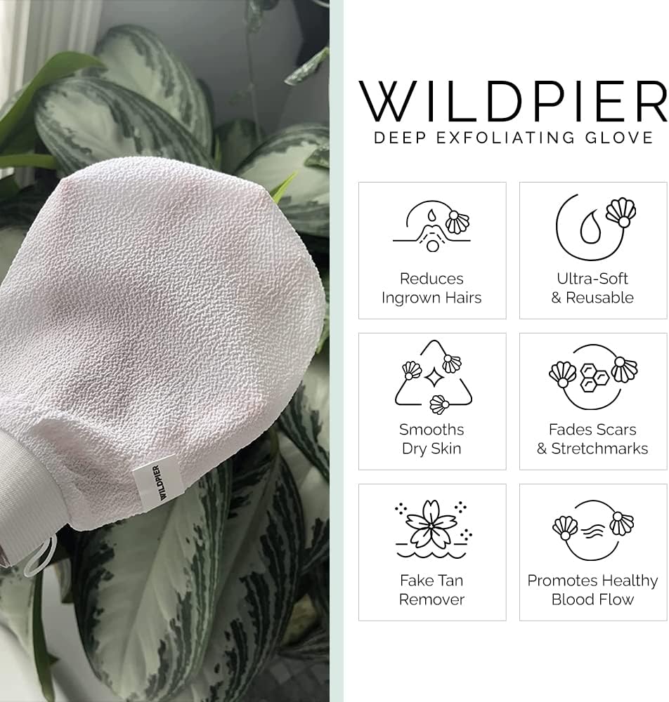 Wildpier Beauty Peeling-Handschuh für Bad, Dusche, Spa, Peeling, Handschuhe, abgestorbene Haut, Zell