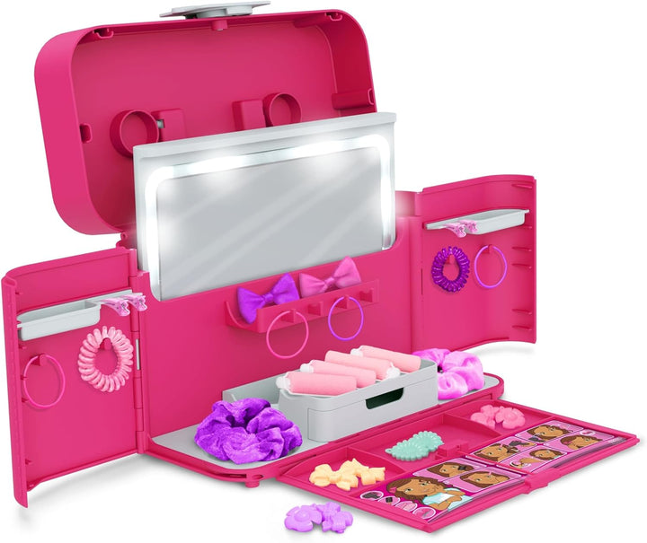 Casdon Ultimate Styling Case | Zusammenklappbarer Haarstylingkoffer für Kinder ab 3 Jahren | Enthält