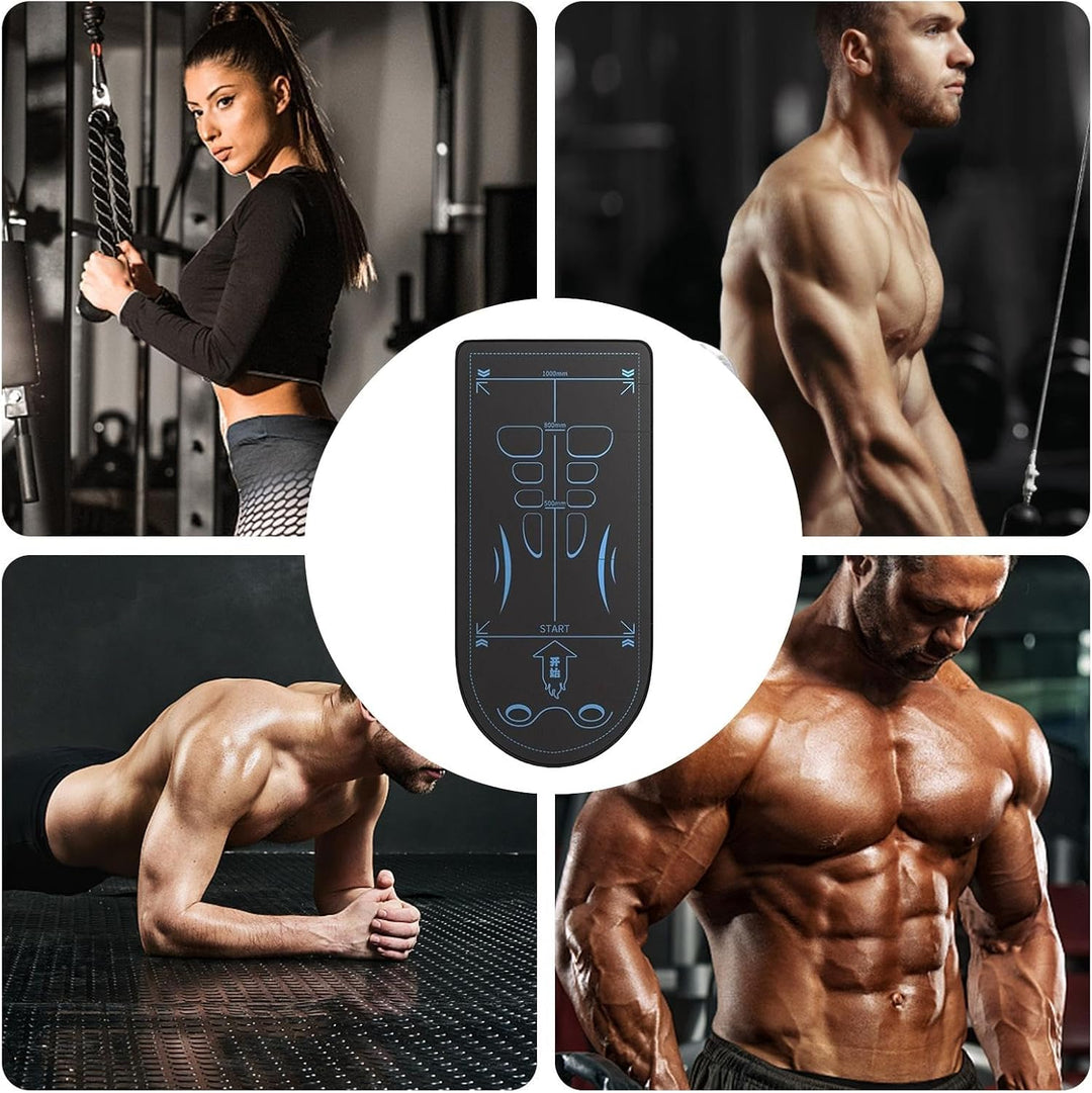 Trainingsgerätematte für Rollrad, Bauch-Kniematte, Rutschfeste Trainingsmatte für Bauch- und Bauchmu