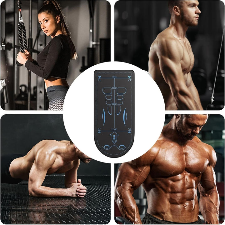 Trainingsgerätematte für Rollrad, Bauch-Kniematte, Rutschfeste Trainingsmatte für Bauch- und Bauchmu