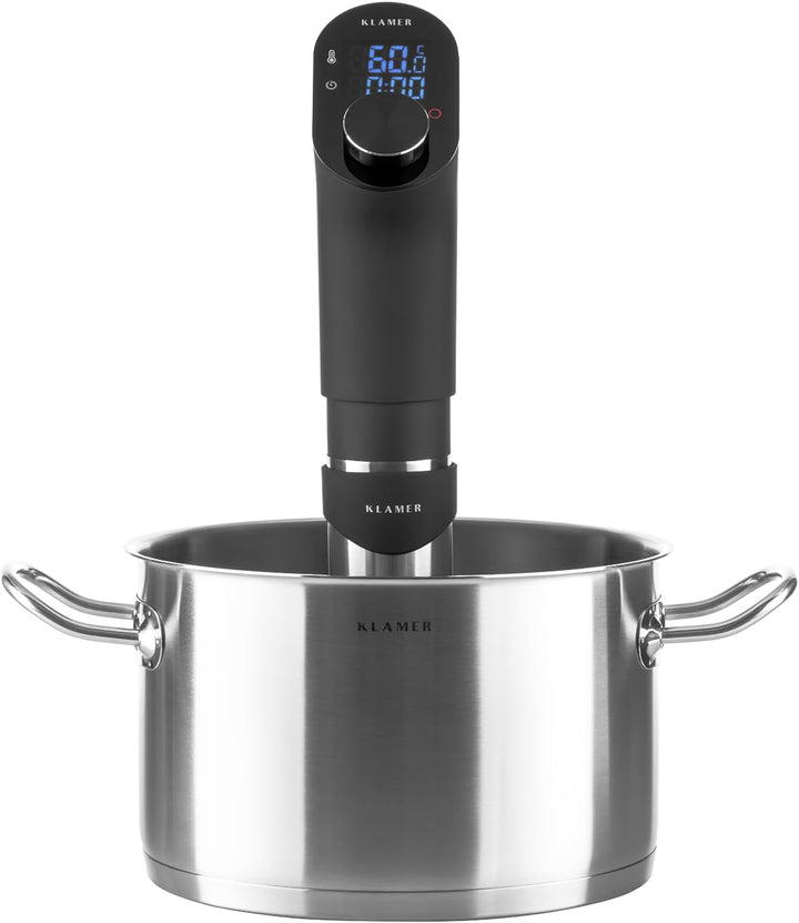 KLAMER Sous Vide Stick, 1200 Watt IPX7 wasserdichter Sous Vide Garer mit 3D Zirkulation und 20-95℃ T