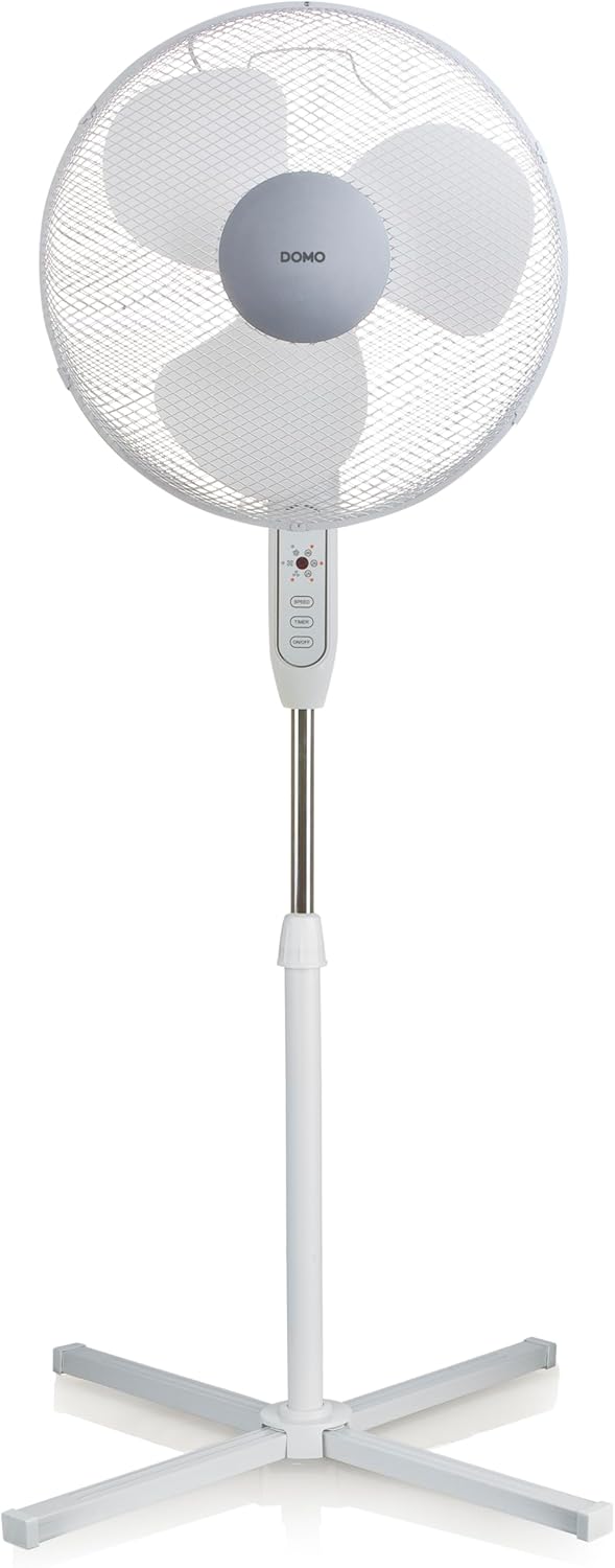 DOMO DO8141 Standventilator 40W (Ø) 40cm Weiss, 40, Kunststoff