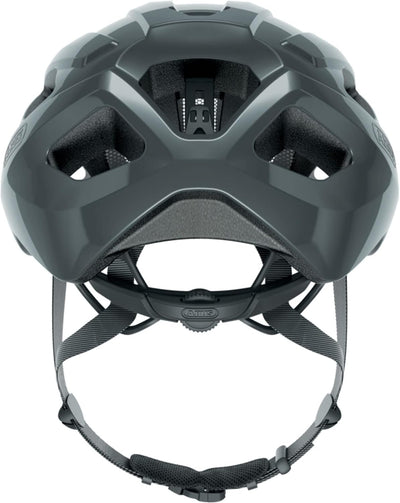 ABUS Rennradhelm Macator - sportiver Fahrradhelm für Einsteiger - auch für Zopfträger/-innen - für D