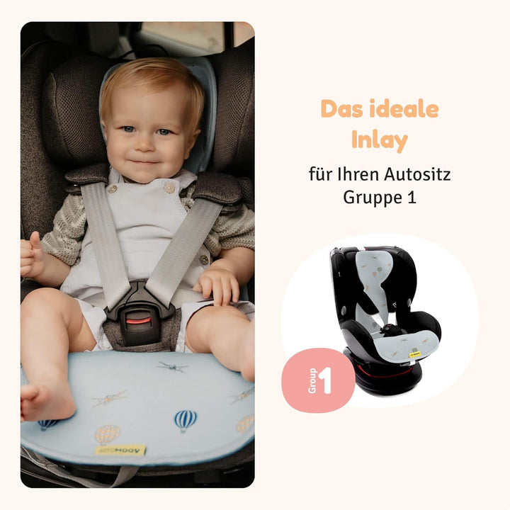 Aeromoov - Baby Sitzauflage Air Layer - Einlage Für Autositz oder Kinderwagen - Gruppe 1 - Antischwi