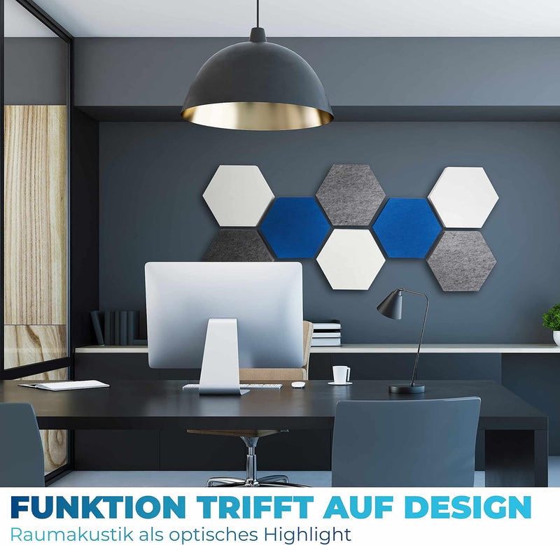 FENNEXT® Schallabsorber Wand - Akustikbild - Schallschutz aus hochwertigem Akustik-Vlies für Gaming,