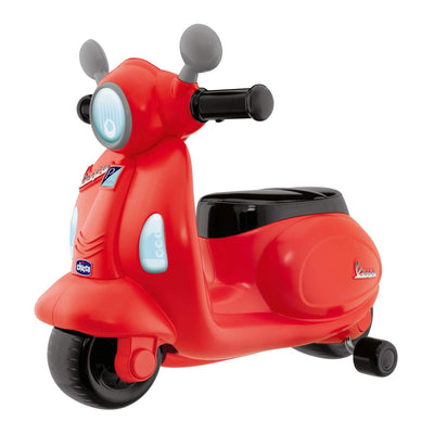 Chicco Motorrad Rutscher für Kinder Vespa Primavera, Kinderfahrzeug mit Elektronischem Bedienfeld, L