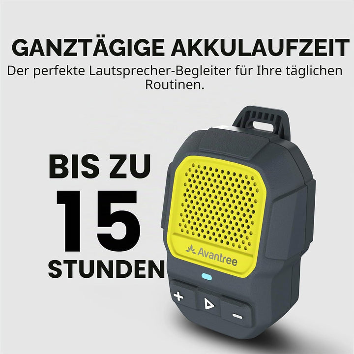 Avantree HomeBuddy - Auracast Mini-Lautsprecher mit IP67 in Gelb, Gelb