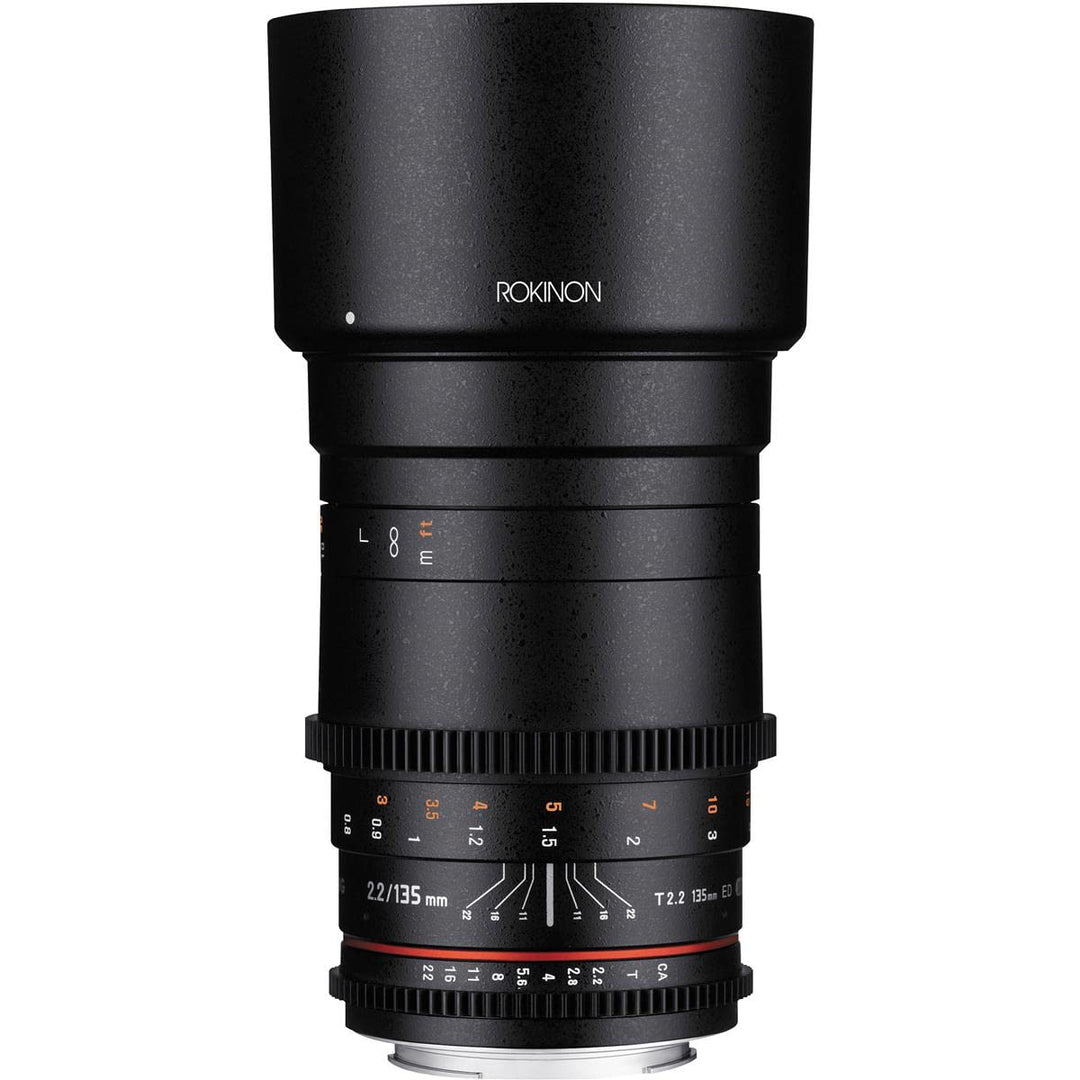 Rokinon Cine DS 135 mm T2.2 ED UMC Teleobjektiv für Canon EF Digital SLR Kameras, Canon