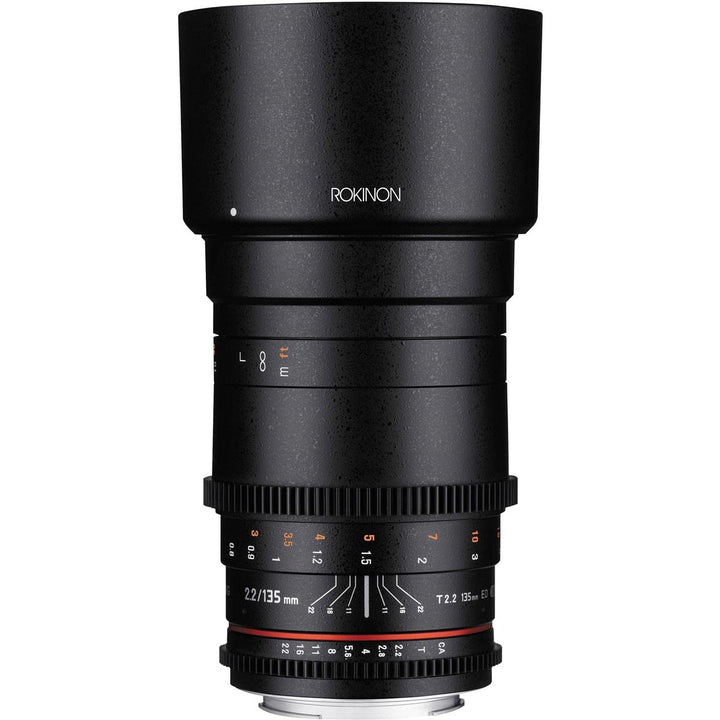 Rokinon Cine DS 135 mm T2.2 ED UMC Teleobjektiv für Canon EF Digital SLR Kameras, Canon
