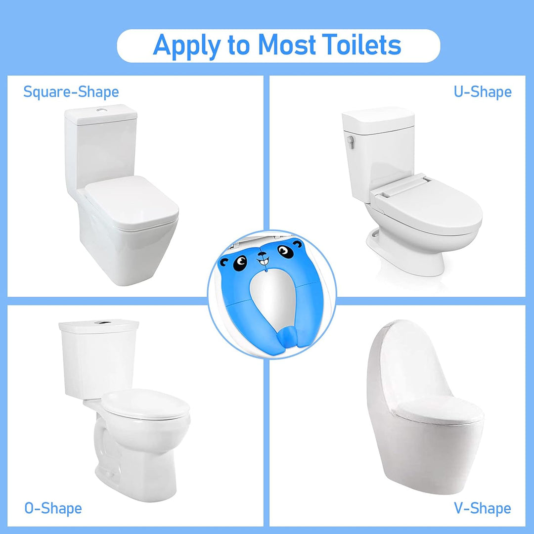 Faltbarer Kinder Toilettensitz, Klappbarer Kinder Toilettentrainer für Unterwegs, Töpfchen WC Sitz K