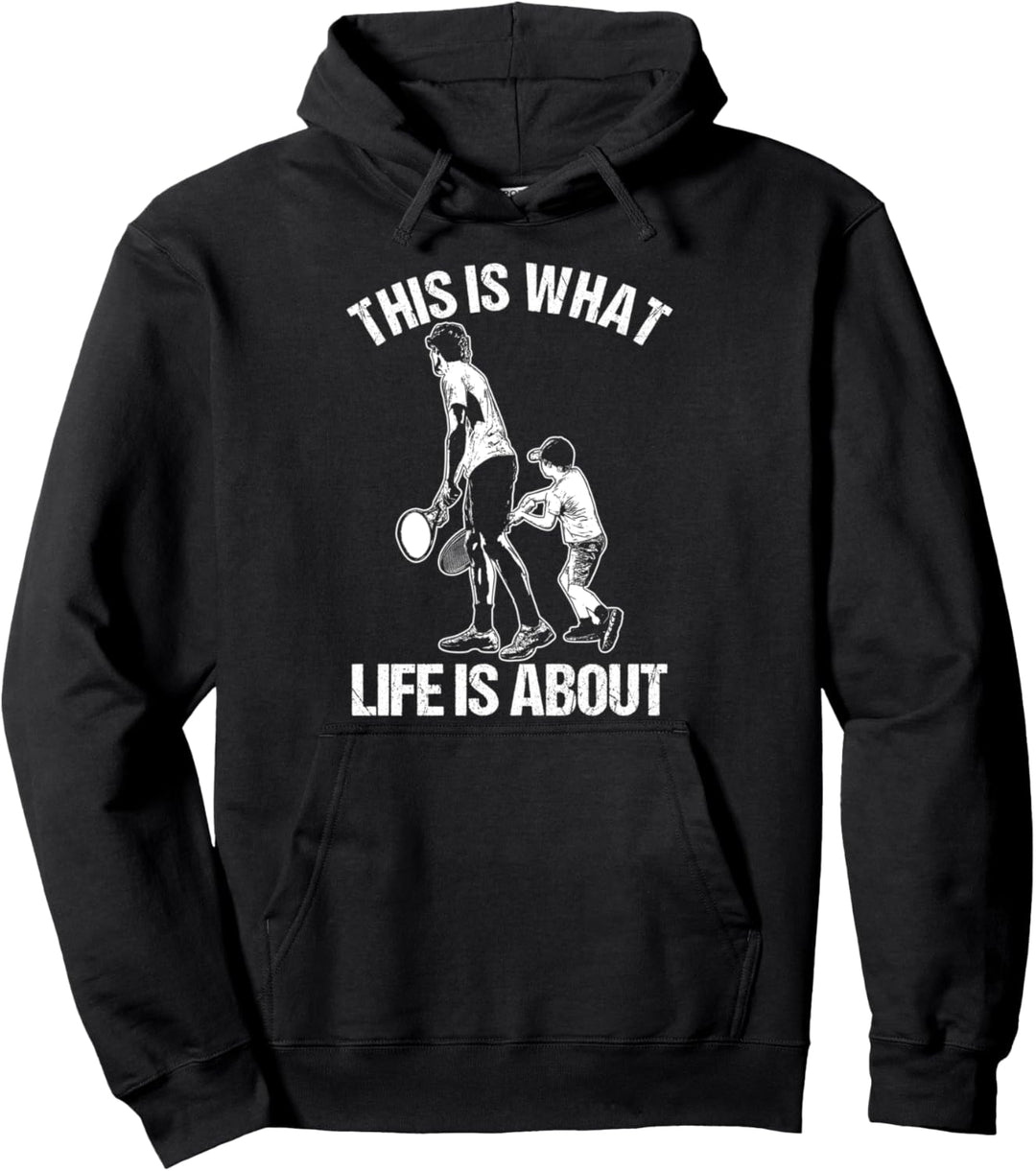Tennis Club Vater Und Sohn Tennisspieler Tennisball Sport Pullover Hoodie
