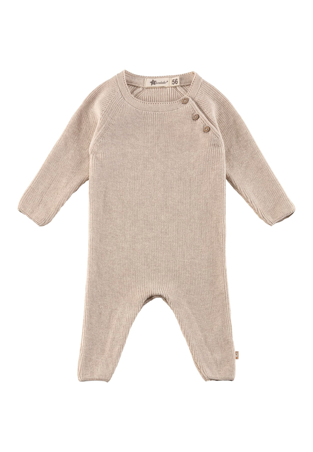 Sterntaler Overall - Unisex Einteiler aus Baumwollgarn - Baby Overall mit verdeckter Knopfleiste im