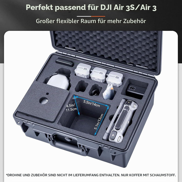 Lykus Titan MA330 Hartschalenkoffer für DJI Air 3S/3, DJI RC Pro 2 | NUR KOFFER, Passend für Fly Mor