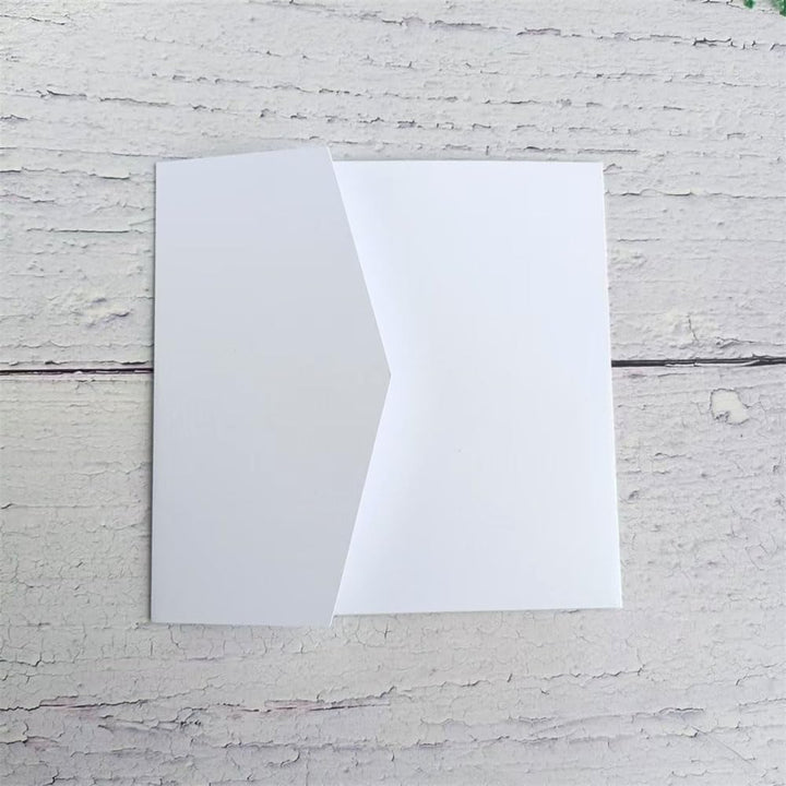 MillaSaw Hochzeitseinladungskarte, matt, Weiss, 15 x 15 cm, 25 Stück (mattes Weiss), mattes Weiß