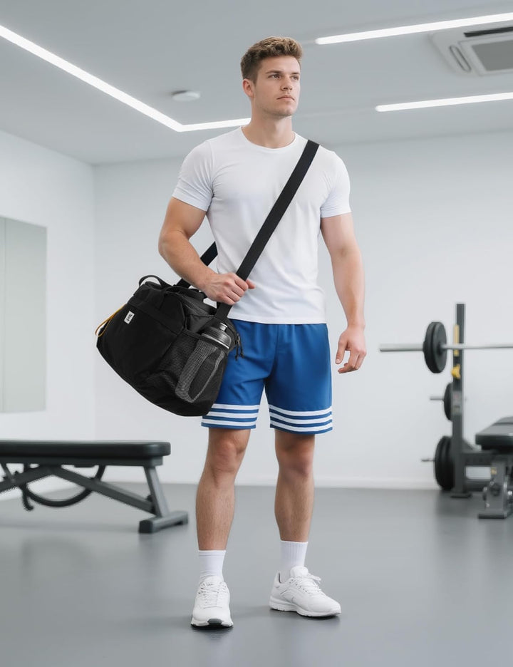 SKYSPER 35L Sporttasche & Reisetasche für Damen Und Herren - mit Schuhfach & Nassfach, Gym Bag & Tra