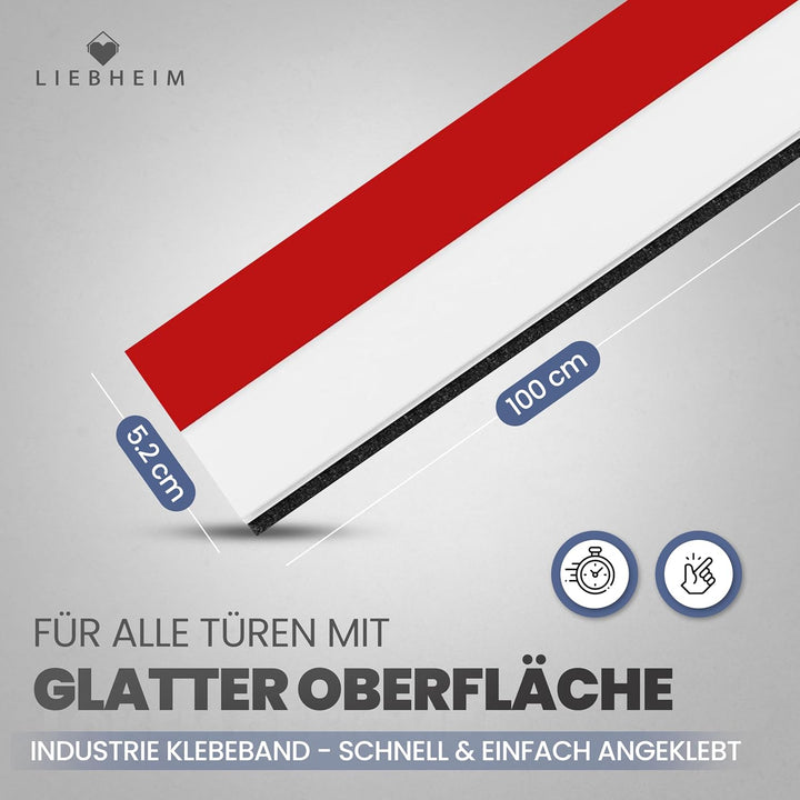 Türdichtung Unten - Premium Zugluftstopper für Türen - Bürstendichtung - Tür Dichtung - Zugluftstopp