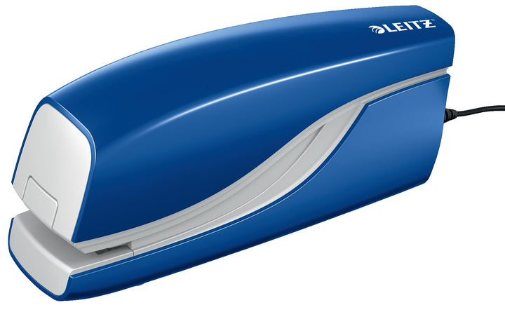 Leitz Elektrisches Büroheftgerät für 10 Blatt, Netzbetrieb, Inkl. Heftklammern, Blau, NeXXt-Serie, 5