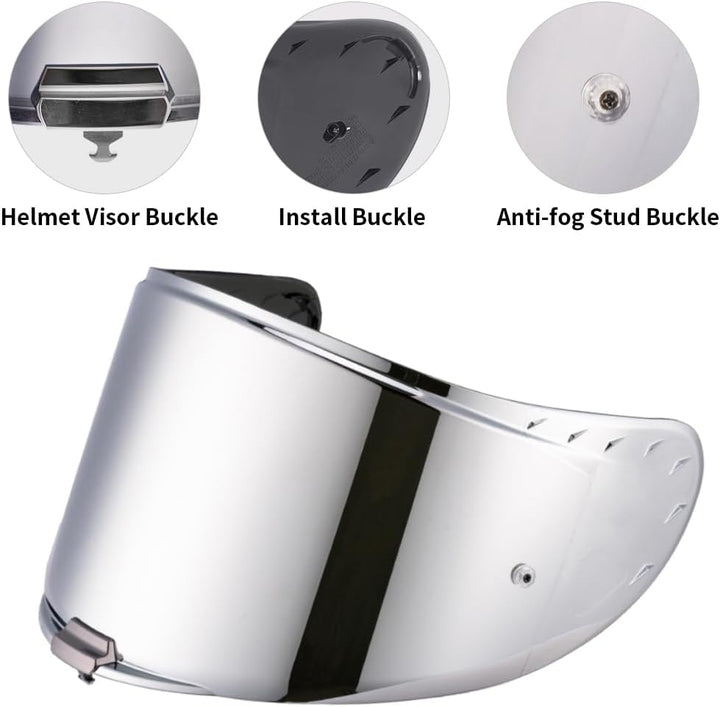 Helmvisier für FF327 Challenger,Motorradhelm Visier,Motorrad Windschutz Helm Objektiv Visier Vollges