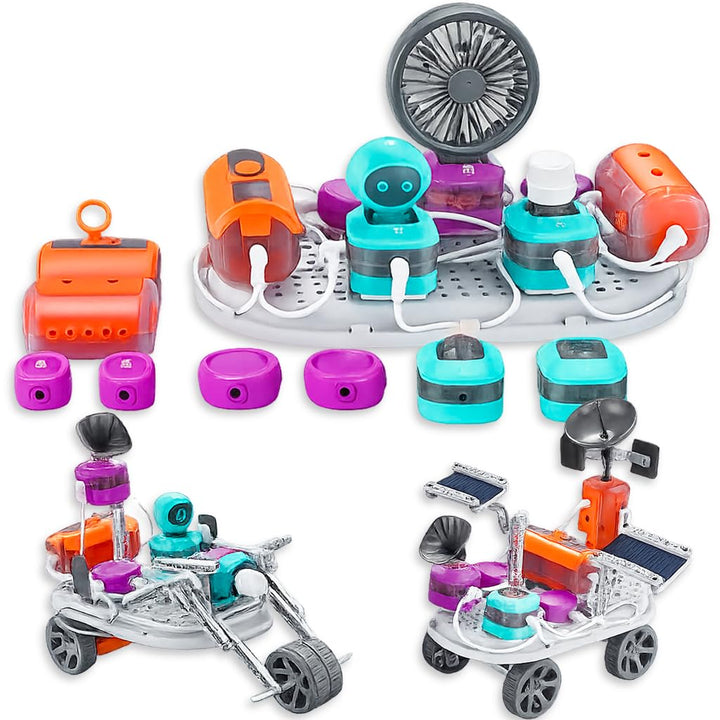 Elektronik Baukasten für Kinder STEM Physik Experimentierkasten mit Lichtsensor & Mikrofon Lernset m