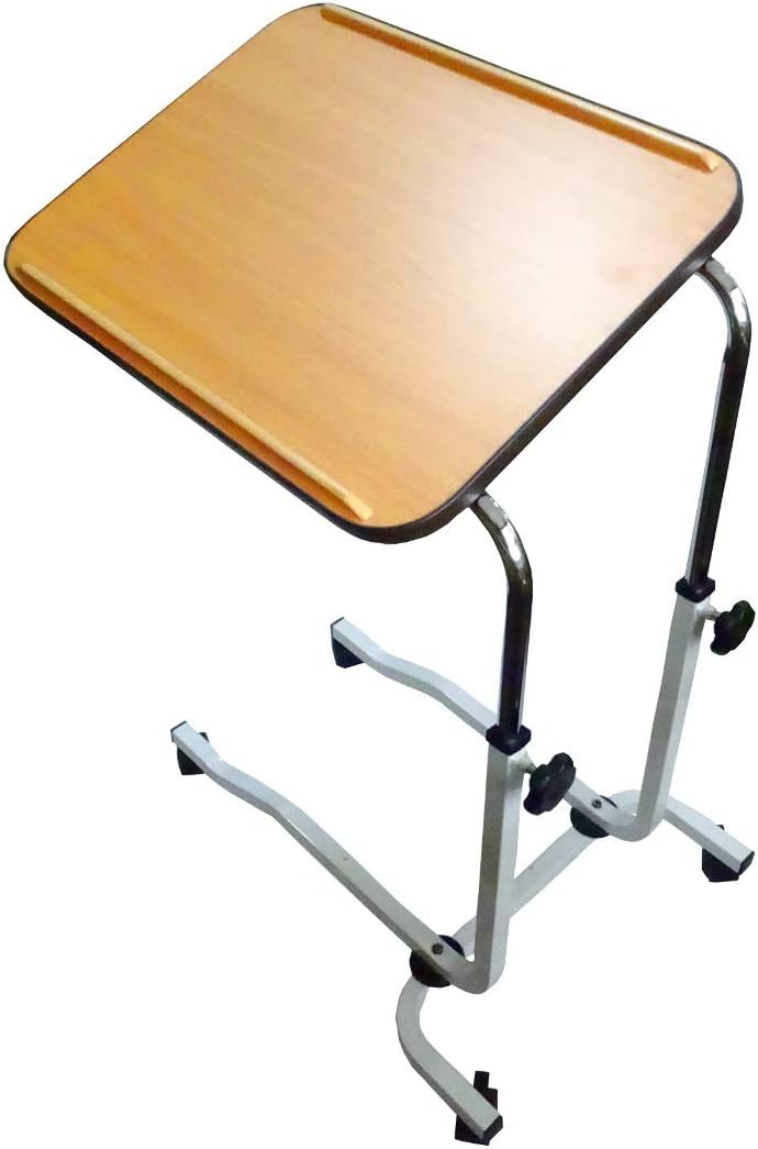 FabaCare Beistelltisch, Betttisch höhenverstellbar, Pflegetisch auf Rollen, sehr stabil, Tisch für B