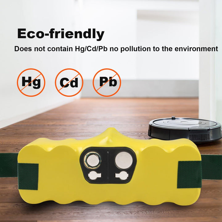 ARyee 14.4V 5000mAh NI-MH Akku Kompatibel mit iRobot Roomba 510 530 531 532 533 540 545 550 552 560