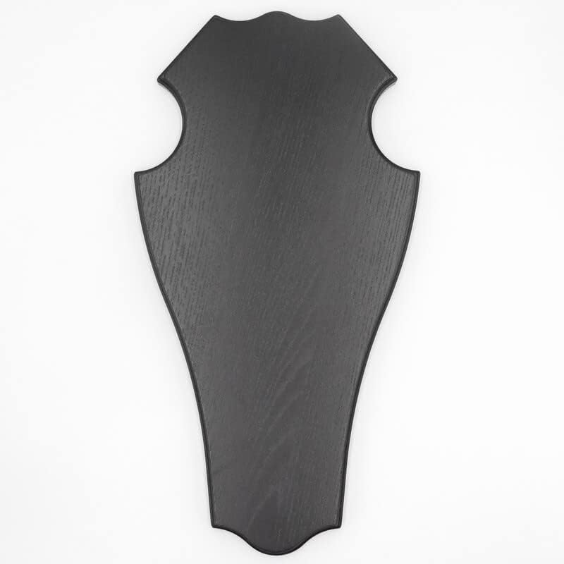 Generisch Hirsch Trophäenschild stumpf in Eiche dunkel Höhe 48 cm Hirschschild