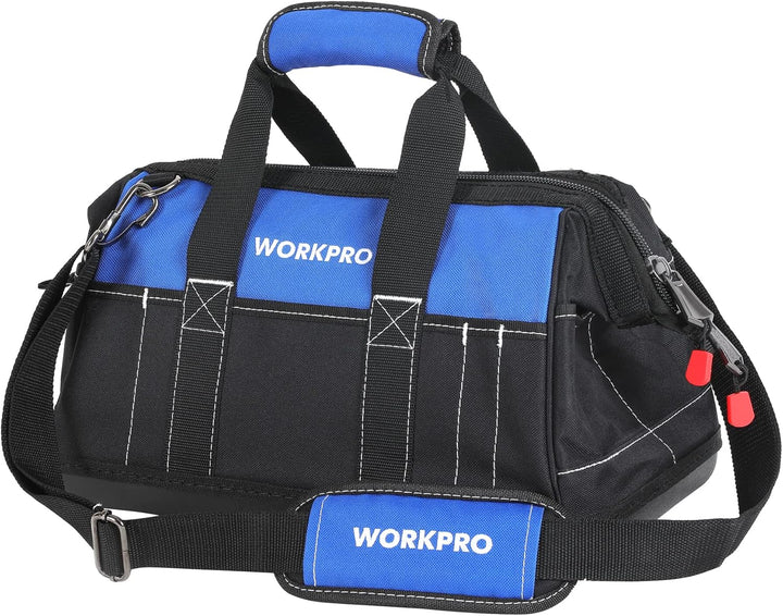 WORKPRO Werkzeugtasche Elektriker Wasserdichte Werkzeugtasche Profi, weite Öffnung & grosse Kapazitä