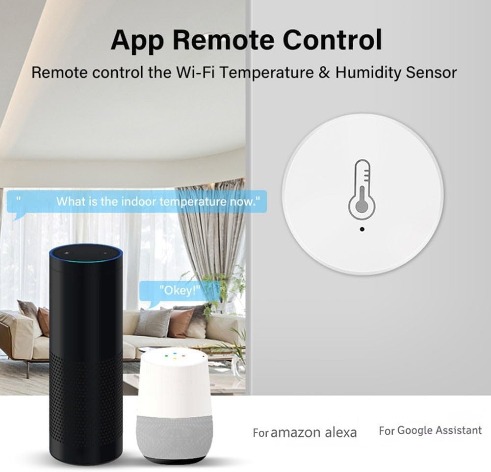 Automatisierte Klimasteuerung 2 Stück Smart Sensoren zur Messung von Temperatur und Luftfeuchtigkeit