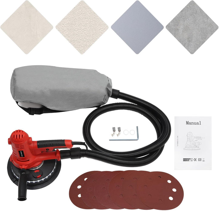 Schleifer Schleifmaschine Trockenbau Wand Decke Gips Putz 800 W Licht